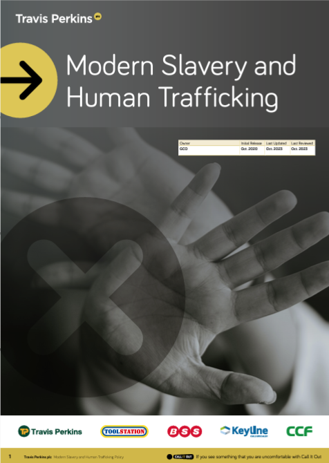 Modern slavery and human trafficking policy
