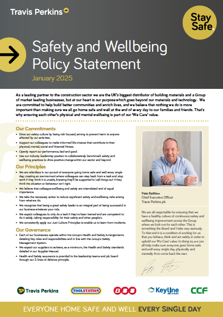 Safety and Wellbeing Policy Statement